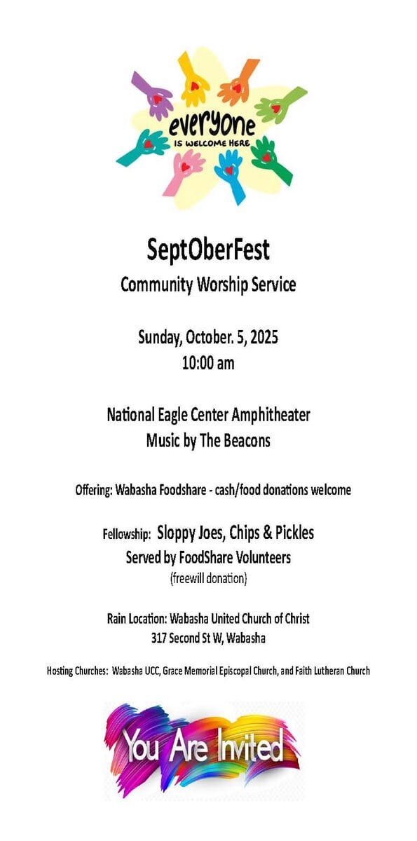 Septoberfest Community Service Flyer Full Page - United Church Of Christ Wabasha